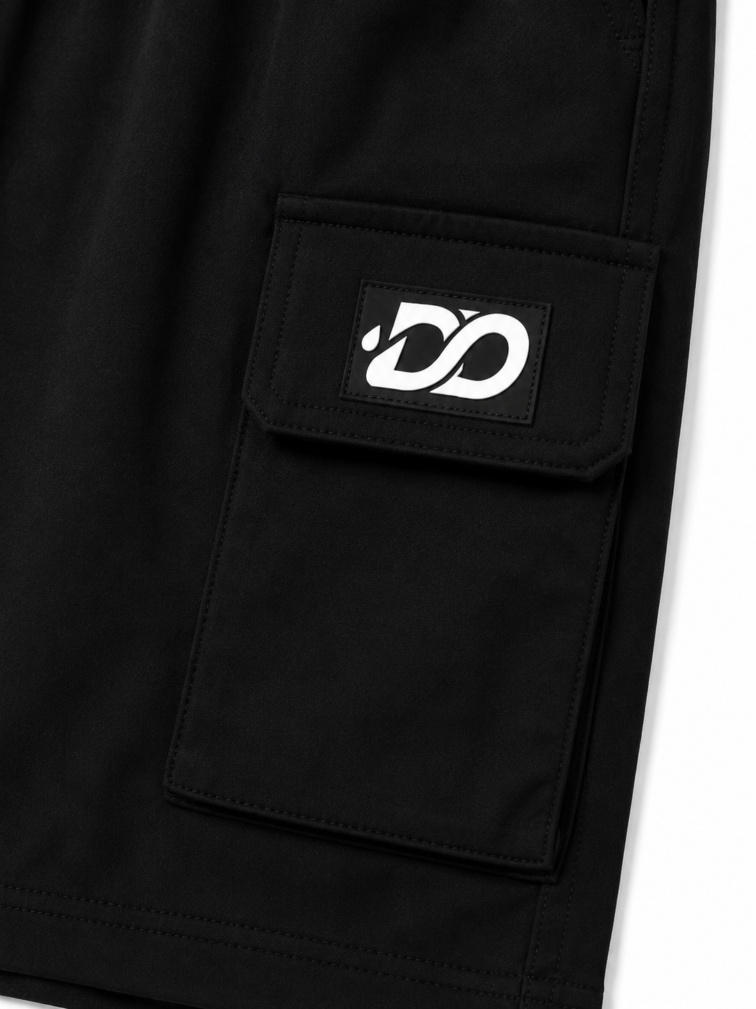 Men's Black Cargo Utility Shorts