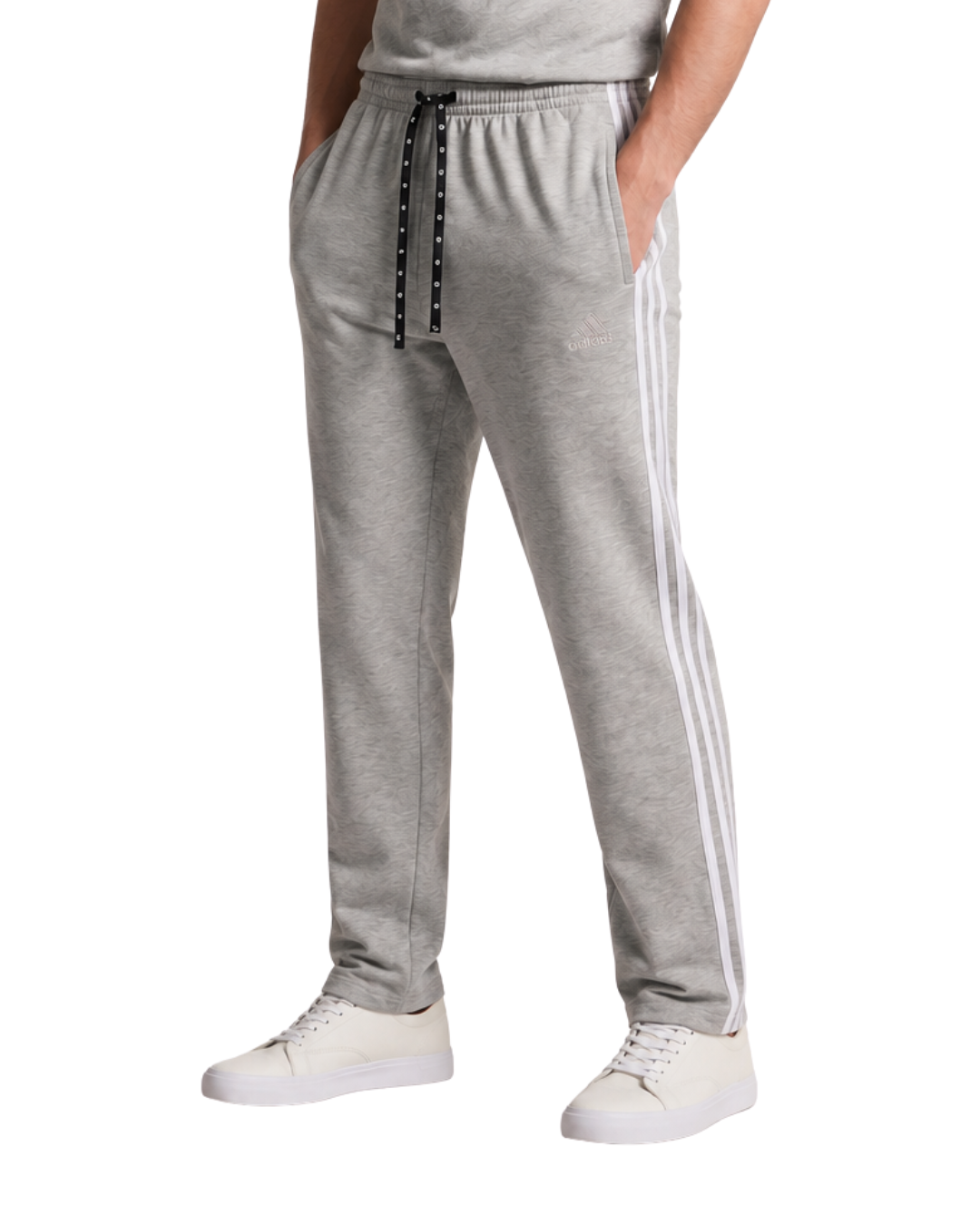 Men's Grey Straight Leg Jersey Trousers