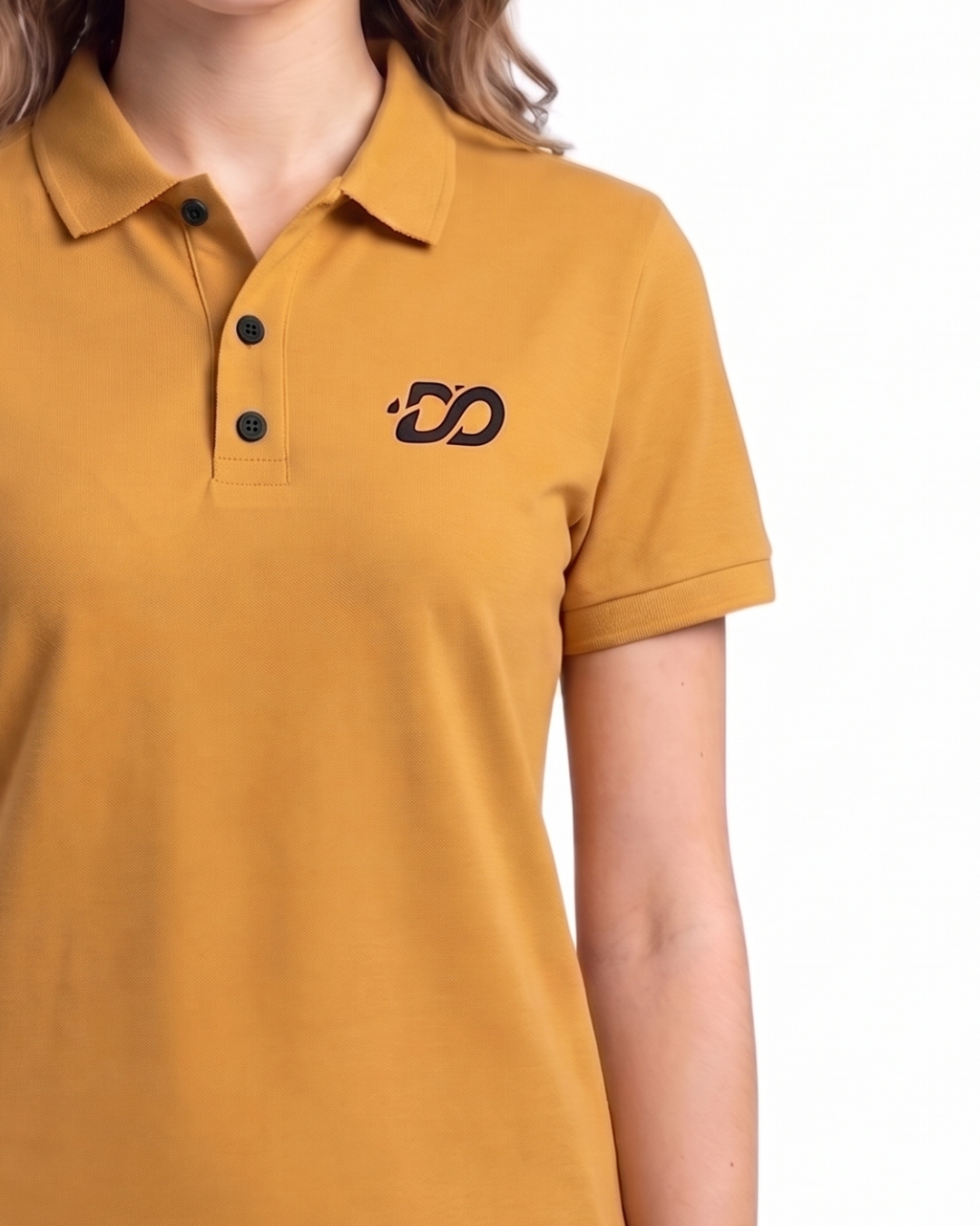 Women's Classic Dry Fit Dark Yellow Polo Shirt