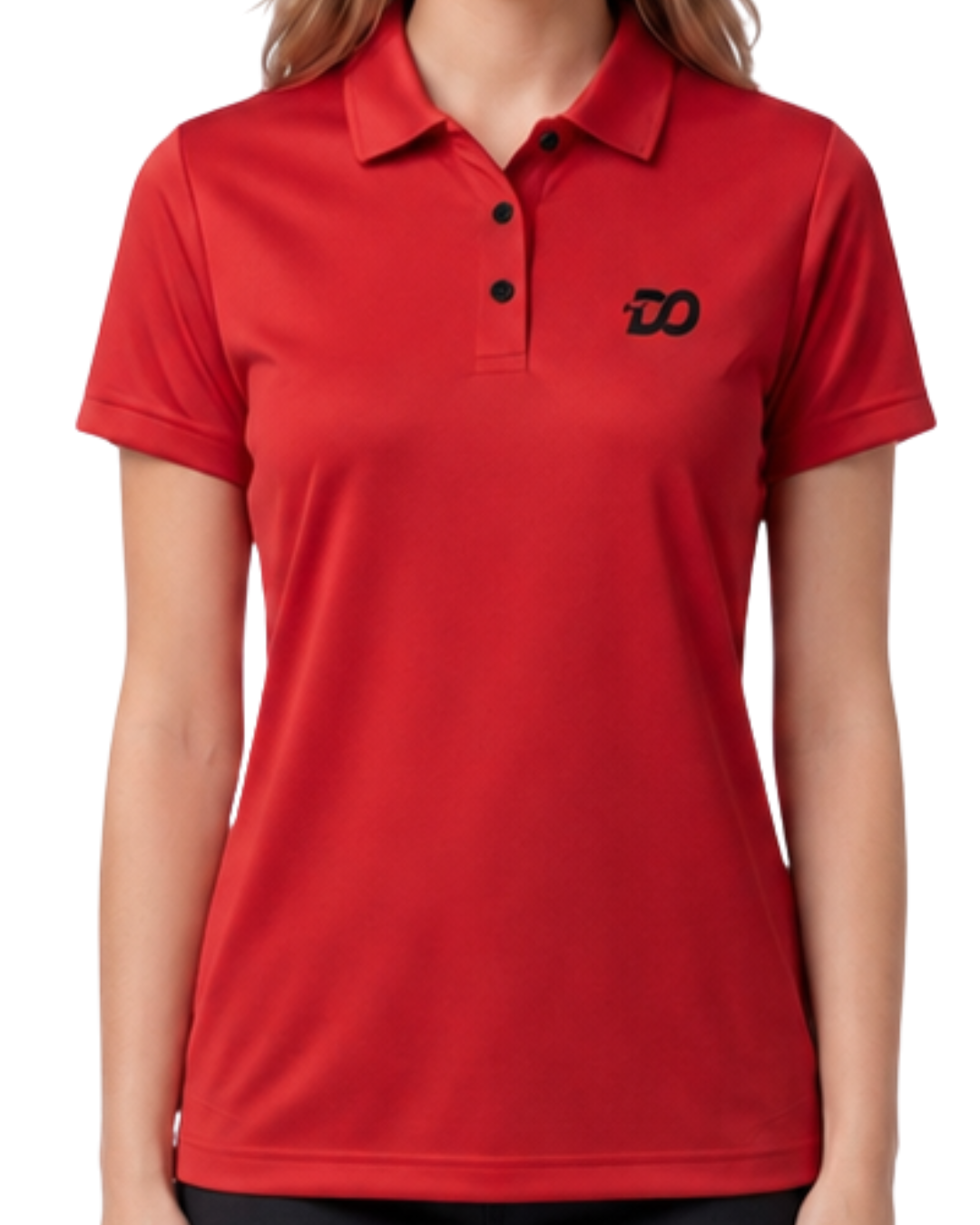 Women's Premium Dry Fit Red Polo Shirt