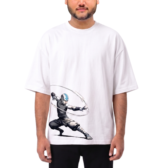 Men's Oversized Drop Shoulder Cotton T Shirt | Iron Man Spilt Armor