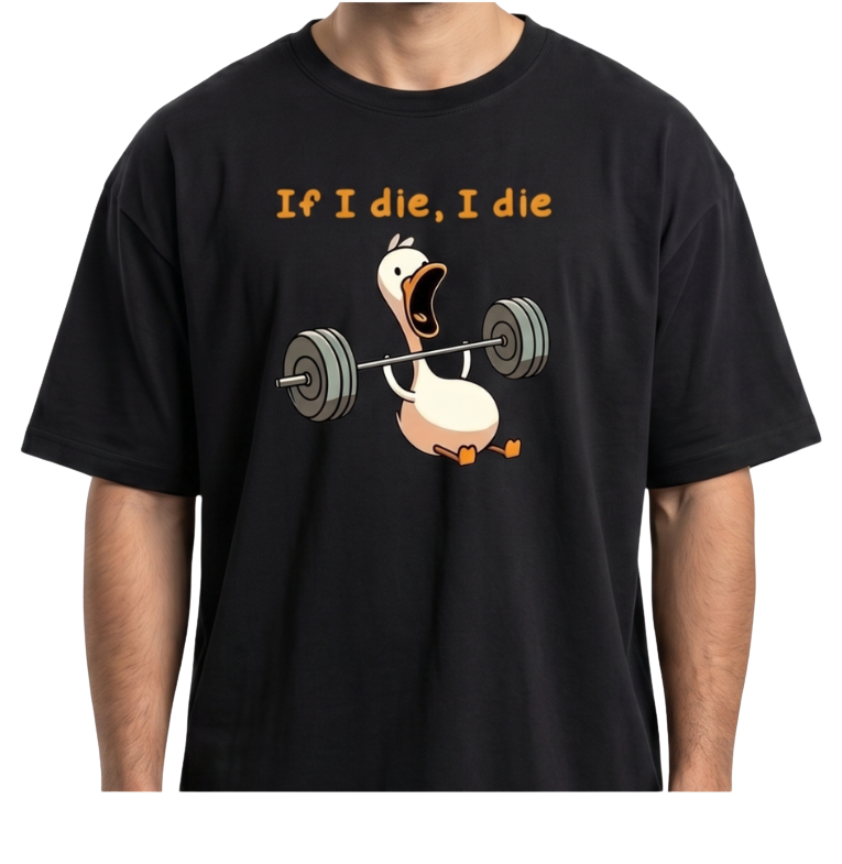 Men's Oversized Drop Shoulder Cotton T Shirt | Savage Duck Workout