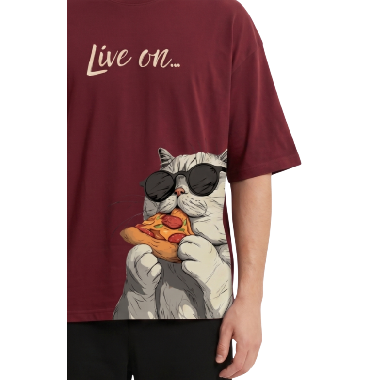 Men's Oversized Drop Shoulder Cotton T Shirt | Live On Street Style