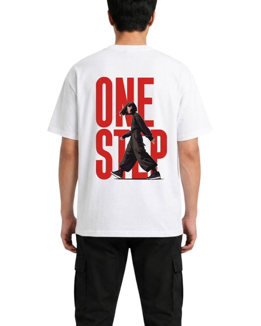 Men's Oversized Drop Shoulder Cotton T Shirt | One Step