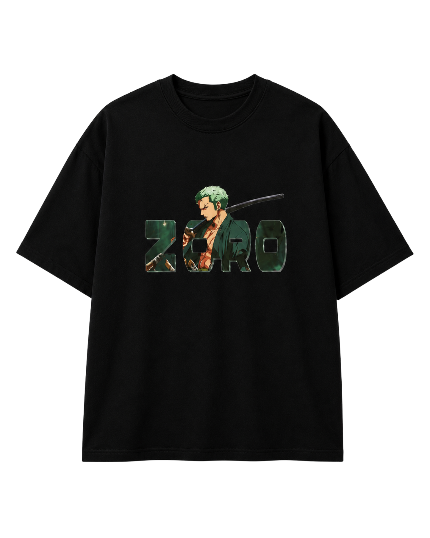 Men's Oversized Drop Shoulder Cotton T Shirt | Zoro Lost Again