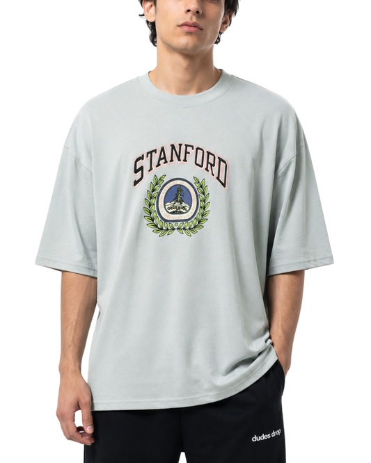 Men’s Oversized Drop Shoulder Cotton T-Shirt | Stanford Graphic