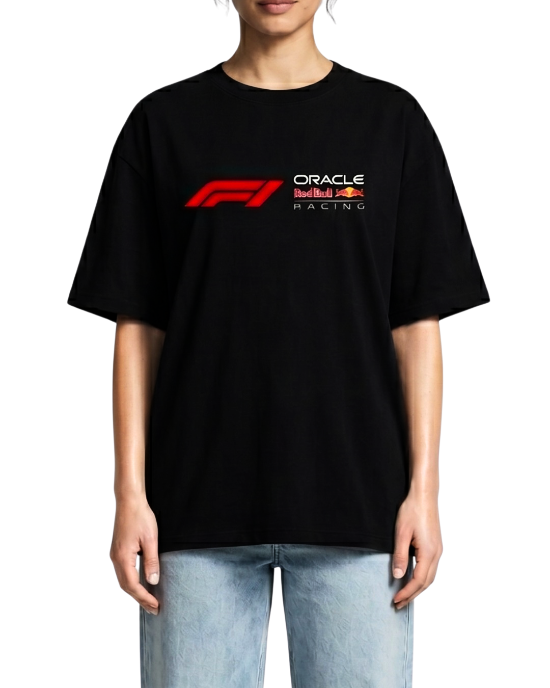 Women's Oversized Drop Shoulder Cotton T Shirt | Checo Perez F1 Racing