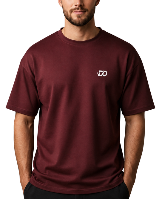 Men's Down Shoulder Cotton T-Shirt | Relaxed Fit Minimal Style