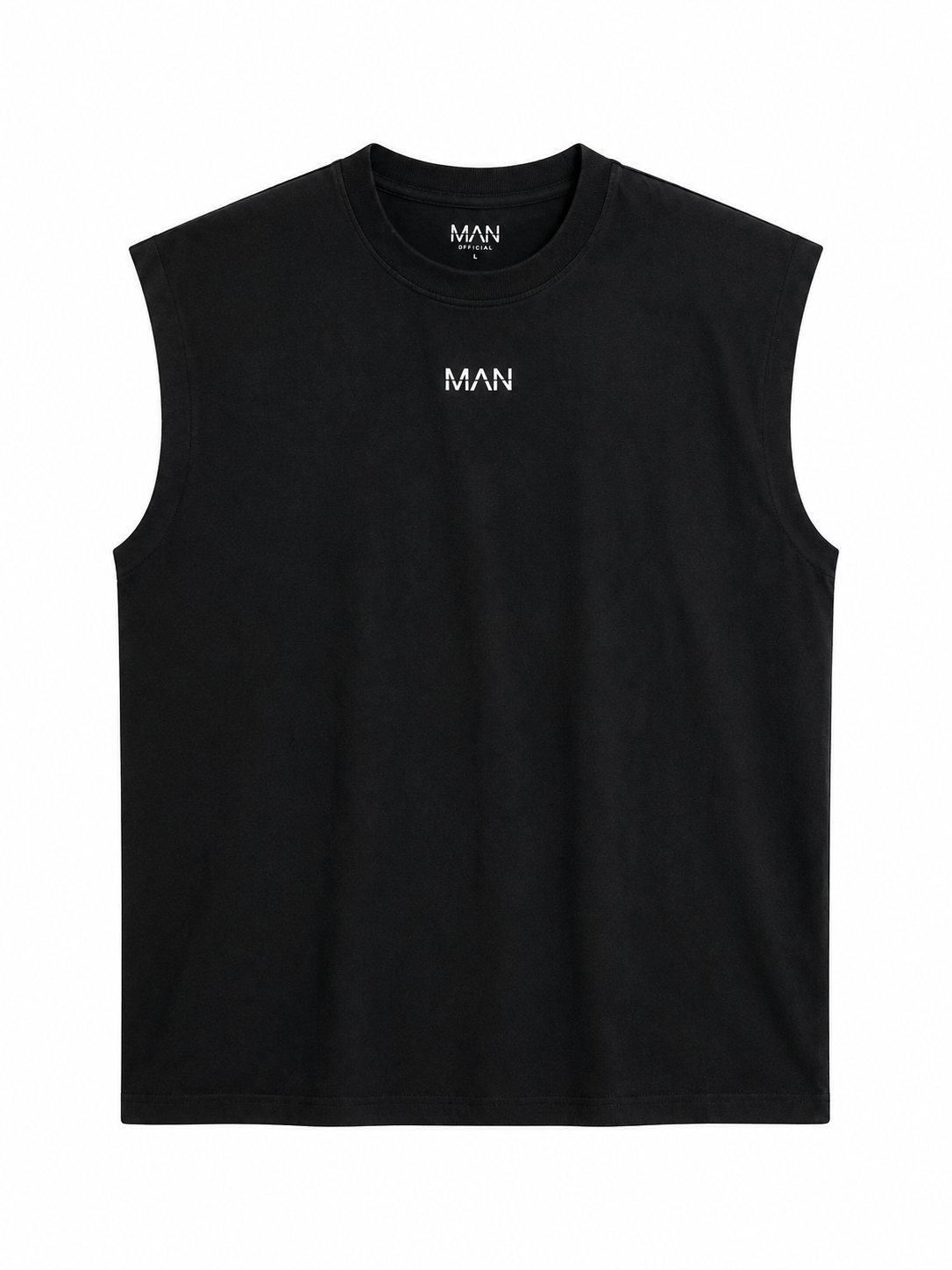 Men's Pure Cotton Sleeveless T-Shirt | Oversized Fit Graphic Tee