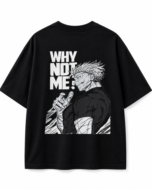 Men's Oversized Drop Shoulder Cotton T Shirt | Why Not Me?