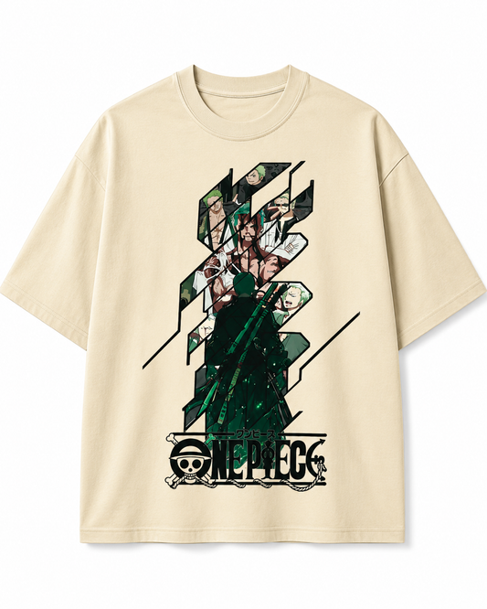 Men's Oversized Drop Shoulder Cotton T Shirt | One Piece Anime