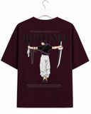 Men's Oversized Drop Shoulder Cotton T Shirt | Behind Sorcerer Killer