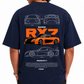 Men's Oversized Drop Shoulder Cotton T Shirt | Mazda RX7 Sports Car