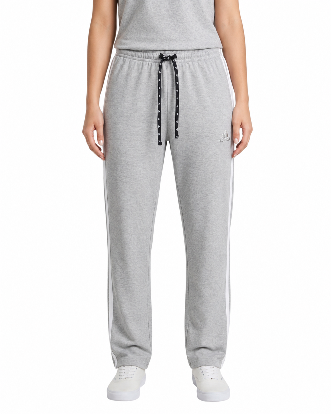 Women's Grey Straight Leg Jersey Trousers