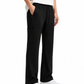 Women's Black Premium Micro Polyester Straight Trouser
