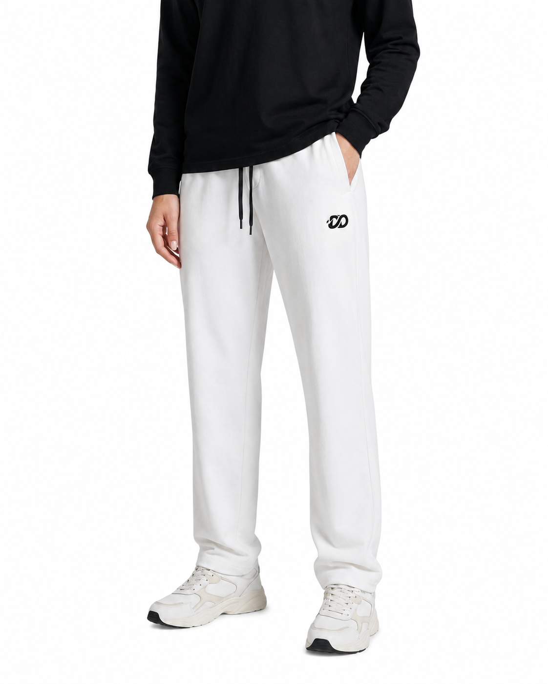 Women's off White  Dry Fit Straight Fit Trouser