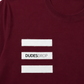 Maroon Drop Shoulder Streetwear T-Shirt with Graphic Patch
