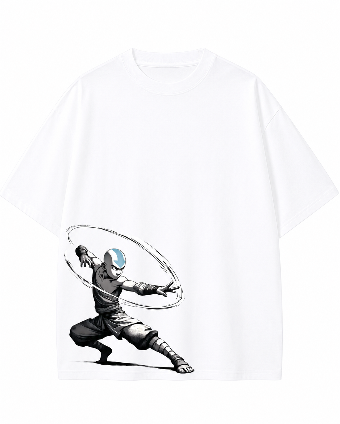 Women's Oversized Drop Shoulder Cotton T Shirt | Iron Man Split Armor
