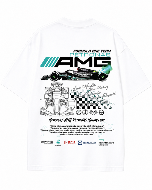 Women's Oversized Drop Shoulder Cotton T Shirt | Mercedes-AMG Petronas Motorsport