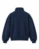 Women’s Quarter Zip Pullover Sweatshirt | Navy Blue Relaxed Fit