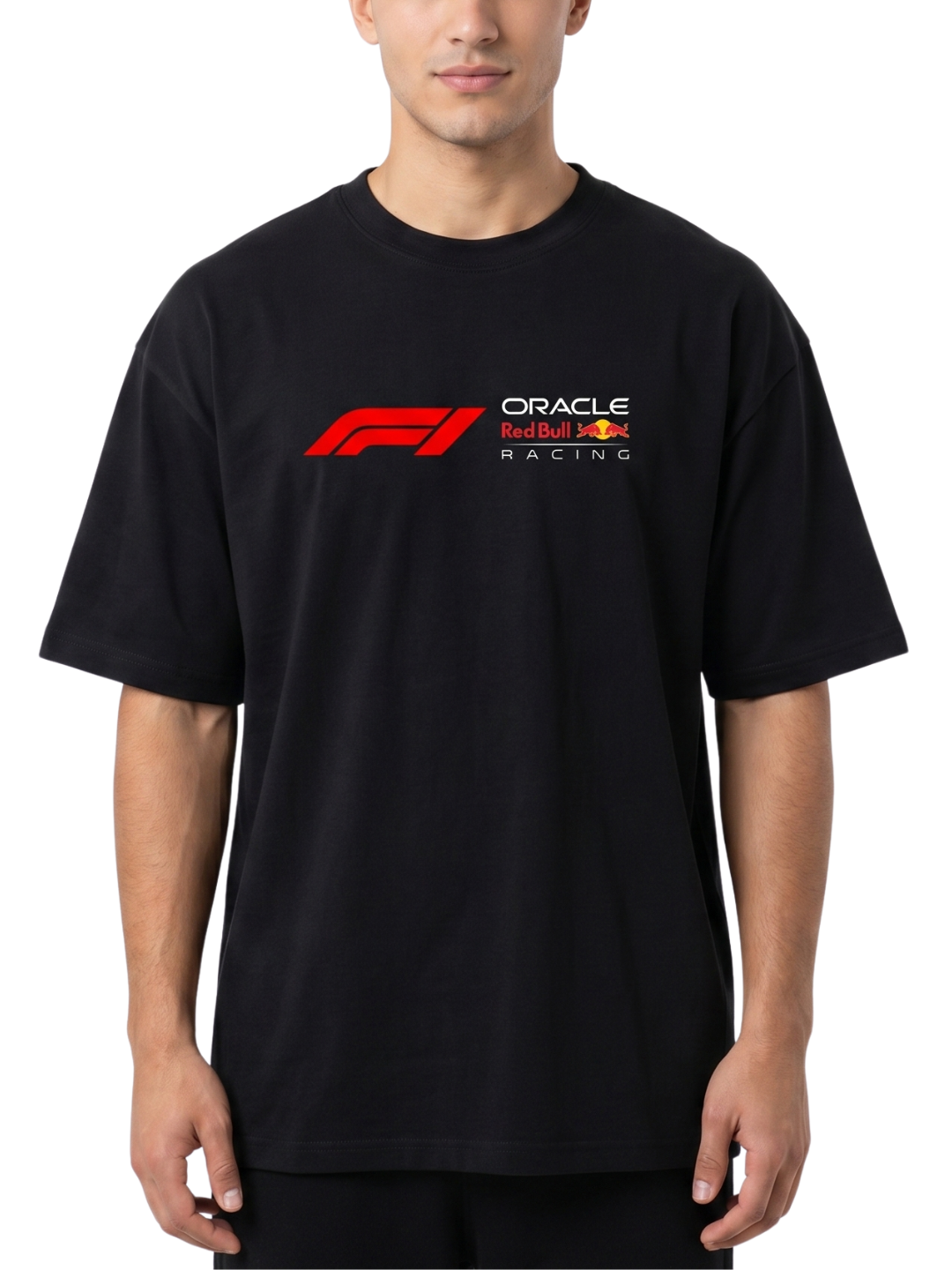 Men's Oversized Drop Shoulder Cotton T Shirt | Checo Perez F1 Racing