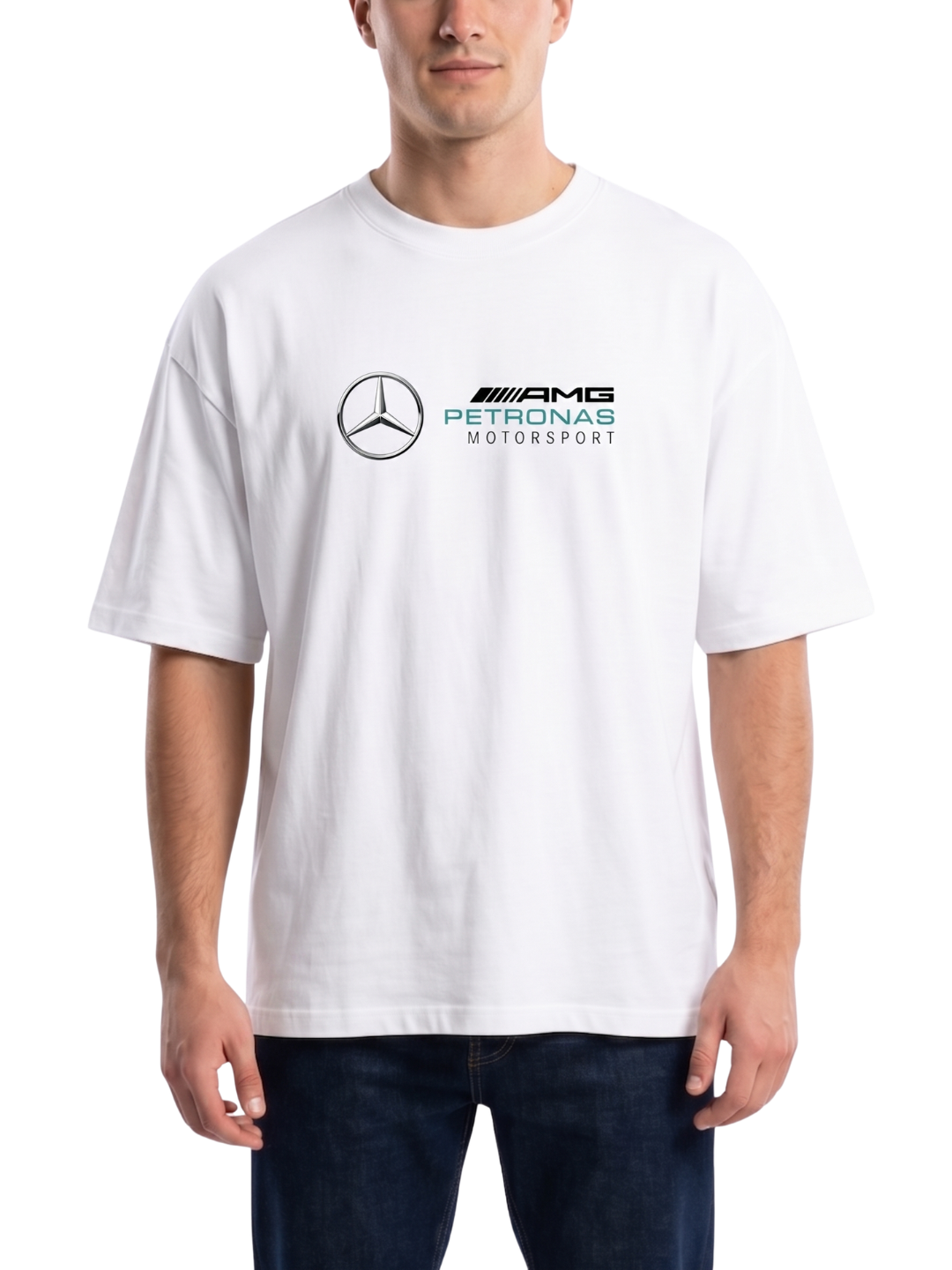 Men's Oversized Drop Shoulder Cotton T Shirt | Mercedes-AMG  Petronas Motorsport