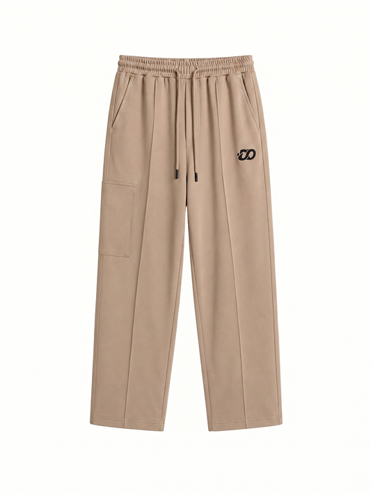 Men's Premium Beige Woven Terry Trouser