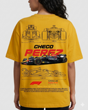 Women's Oversized Drop Shoulder Cotton T Shirt | Checo Perez F1 Racing