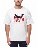 Men's Oversized Drop Shoulder Cotton T Shirt | Marvel Deadpool Edition