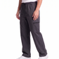 Women's Charcoal Grey Canvas Wide-Leg Cargo Trousers