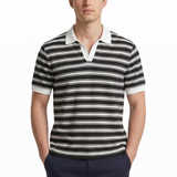 Men’s Striped Polo Shirt | Classic Fit Smart Casual Style