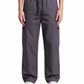Women's Charcoal Grey Canvas Wide-Leg Cargo Trousers
