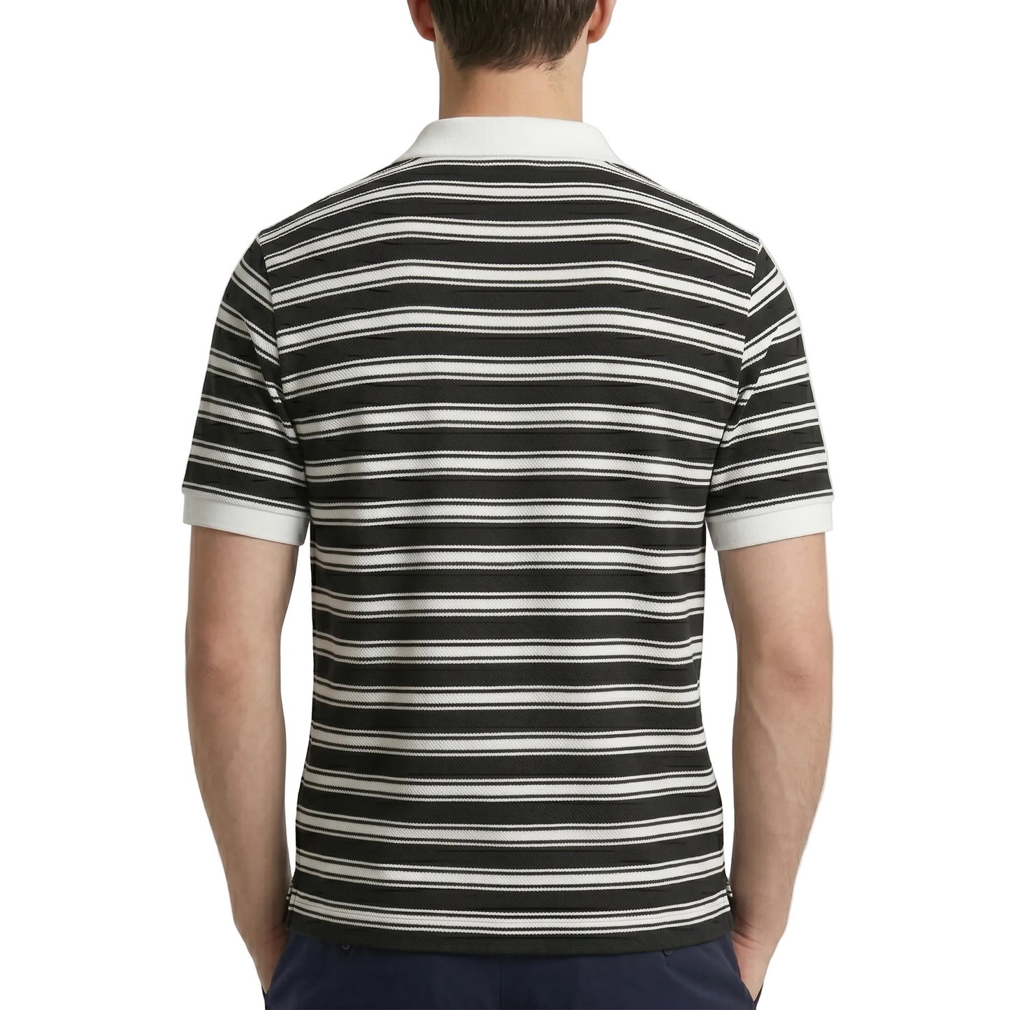 Men’s Striped Polo Shirt | Classic Fit Smart Casual Style