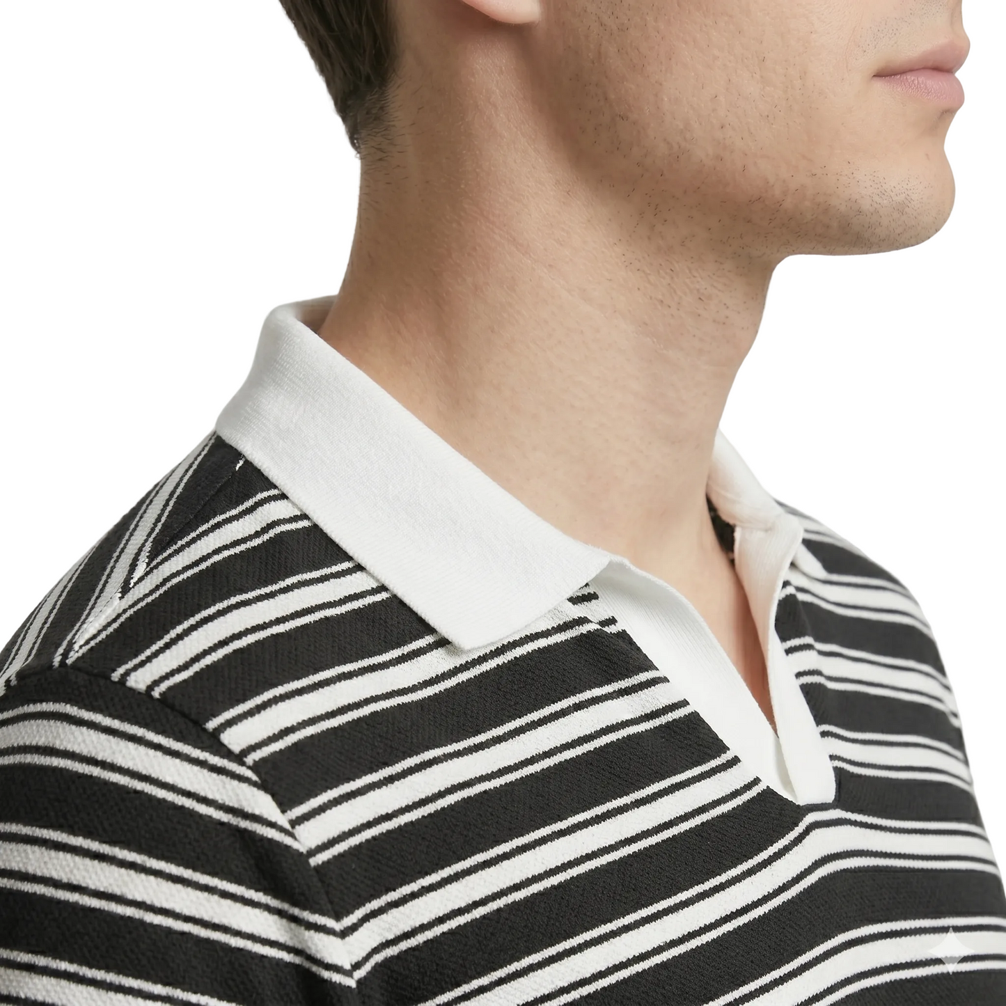 Men’s Striped Polo Shirt | Classic Fit Smart Casual Style