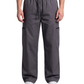 Men's Charcoal Grey Canvas Wide-Leg Cargo Trousers