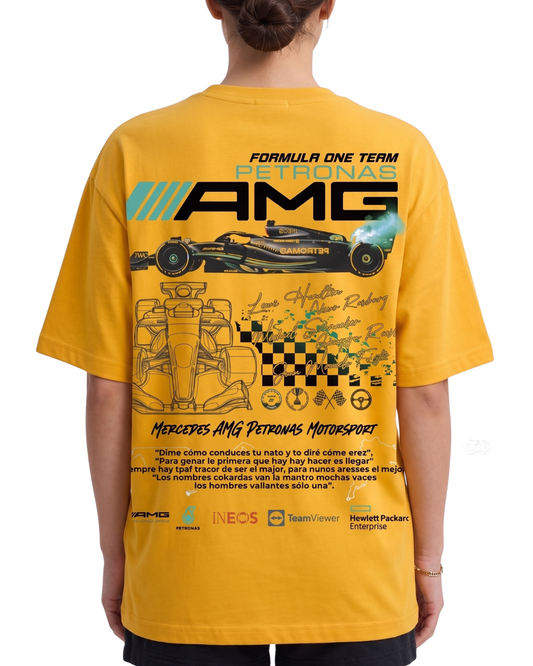 Women's Oversized Drop Shoulder Cotton T Shirt | Mercedes-AMG Petronas Motorsport