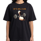 Women's Oversized Drop Shoulder Cotton T Shirt | Savage Duck Workout