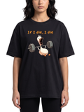 Women's Oversized Drop Shoulder Cotton T Shirt | Savage Duck Workout