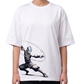 Women's Oversized Drop Shoulder Cotton T Shirt | Iron Man Split Armor