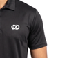 Men’s Black Ribbed Polo Shirt | Slim Fit Premium Casual T-Shirt