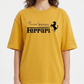 Women's Oversized Drop Shoulder Cotton T Shirt | Ferrari Logo Bold Streetwear