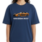 Women's Oversized Drop Shoulder Cotton T Shirt | Mazda RX7 Sports Car