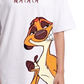 Women's Oversized Drop Shoulder Cotton T Shirt | Hakuna Matata Cartoon