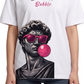 Women's Oversized Drop Shoulder Cotton T Shirt | Break The Bubble Aesthetic