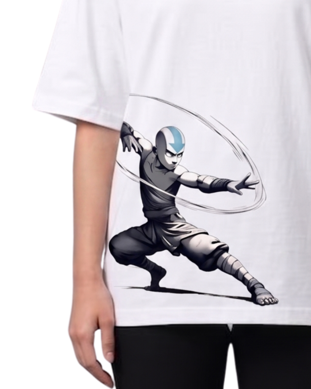 Women's Oversized Drop Shoulder Cotton T Shirt | Iron Man Split Armor