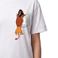 Women's Oversized Drop Shoulder Cotton T Shirt | Pocket Lion