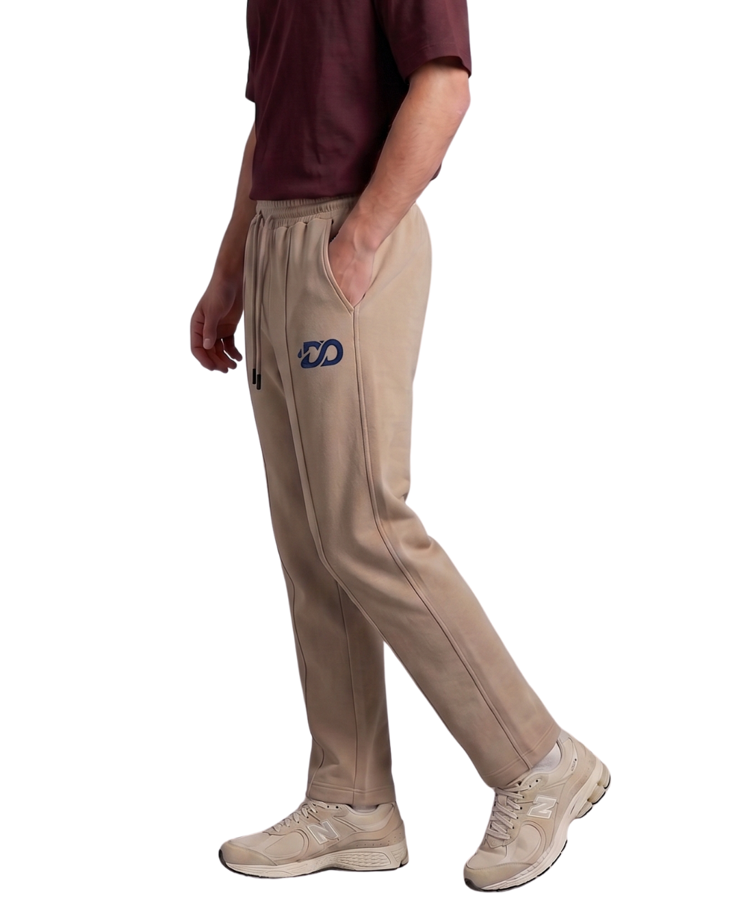 Men's Premium Beige Woven Terry Trouser