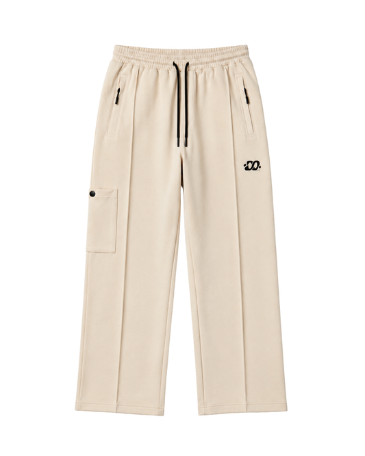 Men's Premium Ivory Color Woven Terry Trouser