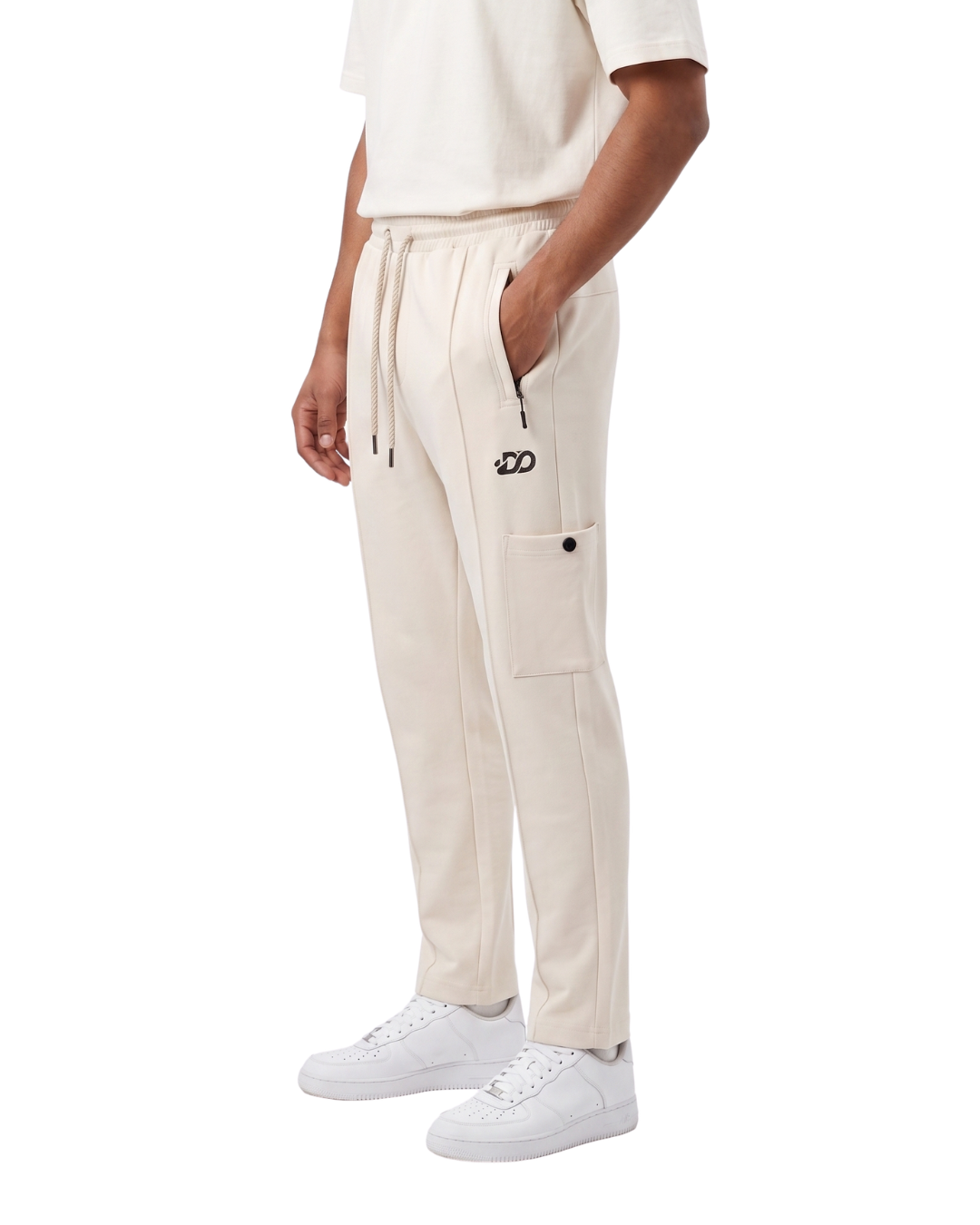 Men's Premium Ivory Color Woven Terry Trouser
