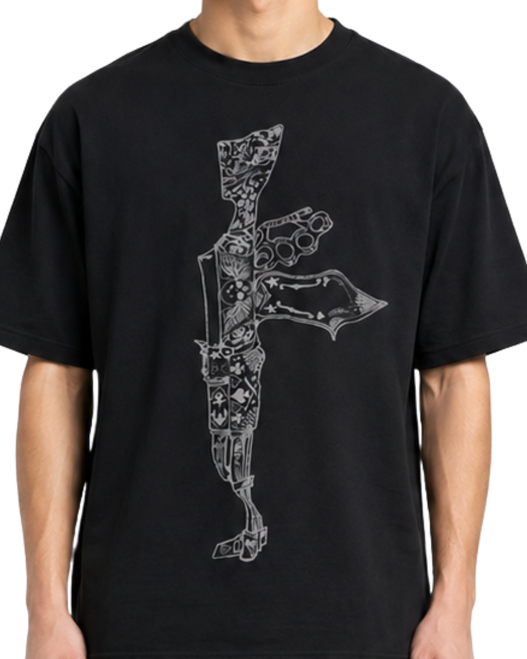 Women's Oversized Drop Shoulder Cotton T Shirt | Phantom Katana